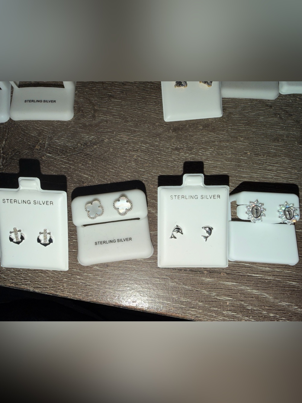 925 sterling silver Moissanite Earrings -